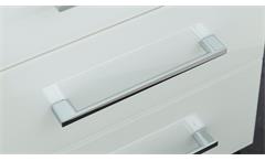 Rollcontainer 4201 Monteria Container Kommode abschließbar weiß Opti-White Glas