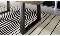 Esstisch Mangoholz lackiert Esszimmer Tisch rustikal Eisen anthrazit 180x90 cm