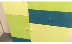 Kommode Pistazie Highboard Front Hochglanz mehrfarbig lackiert