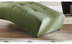 Relaxliege Polsterliege Einzelliege Liege Cora Stoff olivgrün 72x165 cm