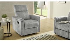 Fernsehsessel AMRUM Sessel Sofa Relaxsessel mit Funktion Vintage grau