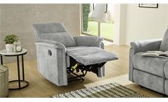 Fernsehsessel Amrum Sessel Sofa Relaxsessel Polstermöbel Funktion Vintage grau