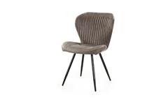 Stuhl 2er Set Düren Esszimmerstuhl Sessel in Vintage grau braun und schwarz
