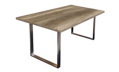 Esstisch STEEL Tisch in Wildeiche Trüffel 200x100 cm