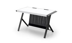 Schreibtisch McRACING Computertisch Bürotisch Tisch in matt schwarz und weiß 127