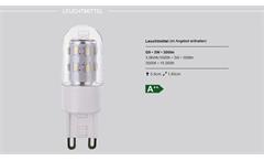 LED Deckenleuchte Larga Deckenlampe Chrom Metall Acryl-Deko 3-flg Leuchtmittel