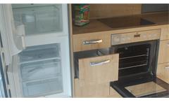 Einbauküche Nobilia Ausstellungsküche Küche in schwarz Hochglanz Eiche E-Geräte
