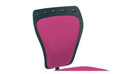 Drehstuhl Ministyle Bürostuhl Stoff pink Rückenlehne und Sitztiefe verstellbar