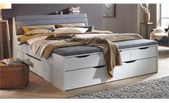 Bettensystem Doppelbett Scala XL Bett in Alpinweiß Dekor inkl. Bettschubkästen