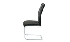 Schwingstuhl Bari Stuhl Esszimmerstuhl Stuhl in grau schwarz und Chrom