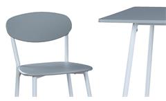 Barset Lino Bargruppe Tischgruppe Barmöbel Bartisch Barhocker in weiß und grau