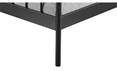 Doppelbett Verena Bett Metall schwarz lackiert Metallbett Bettgestell 180x200 cm