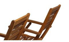 Gartenstuhl 4er-Set Stuhl Holzstuhl Akazie Massivholz mit Kissen creme 8-teilig