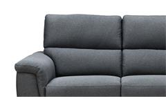 Sofa 2-Sitzer Couch Polstersofa Nina Microfaser grau mit Federkern 171 cm