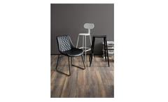 Stuhl Kunstleder Metall schwarz Esszimmerstuhl 2er Set gesteppt Loft Design