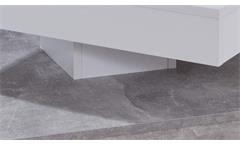 Couchtisch Universal Tisch drehbar Beton und weiß Wohnzimmertisch Beistelltisch