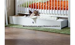 Babybett Filou Kinderzimmer Kinderbett in Alpinweiß 70x140cm mit Schlupfsprossen