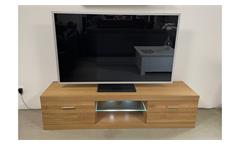 TV-Board TV-Bank Lowboard TV-Schrank Pur Wildeiche teilmassiv LED B175 H42 cm