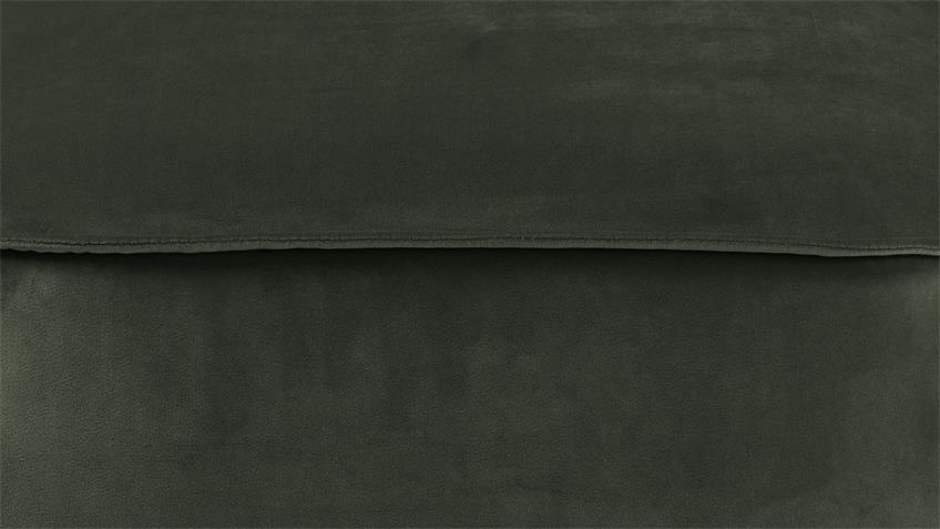 Sitzhocker Pouf Mie Sitzkissen mit Samt dunkelgrün 60x34 cm