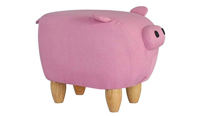 Tierhocker Piggy Schwein pink Kinderhocker rosa