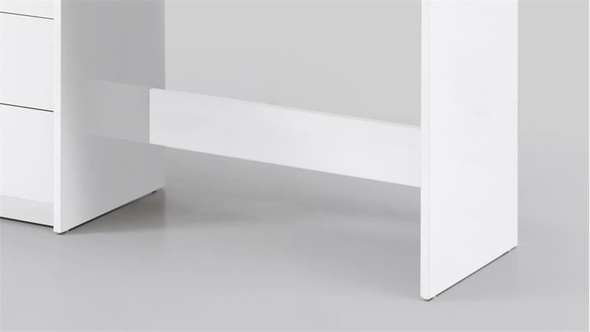 Schreibtisch ADRIA Bürotisch PC-Tisch weiß 120x50 cm