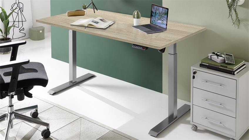 Schreibtisch Pronto Sonoma Eiche höhenverstellbar 160x80
