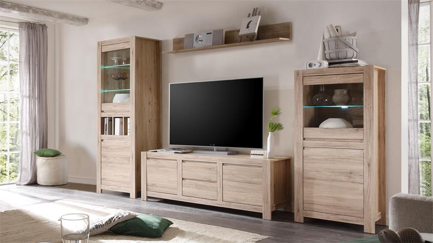 TV-Board COUNTRY Eiche San Remo hell 164 cm
