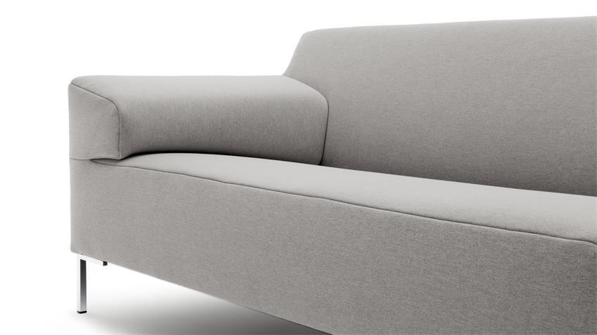 ROLF BENZ Sofa Freistil 180 Couch Stoff grau 180 cm
