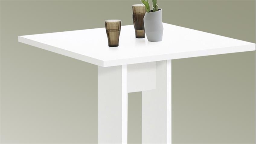 Tisch Bandol Esstisch weiß Küchentisch 70 x 70 cm