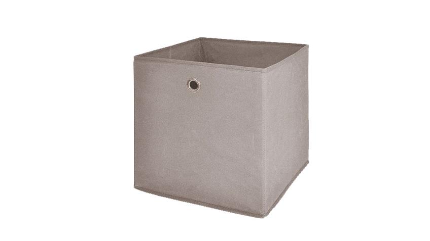 Faltbox 4er Set Korb Aufbewahrungs Box schlamm grau 32x32x32 cm
