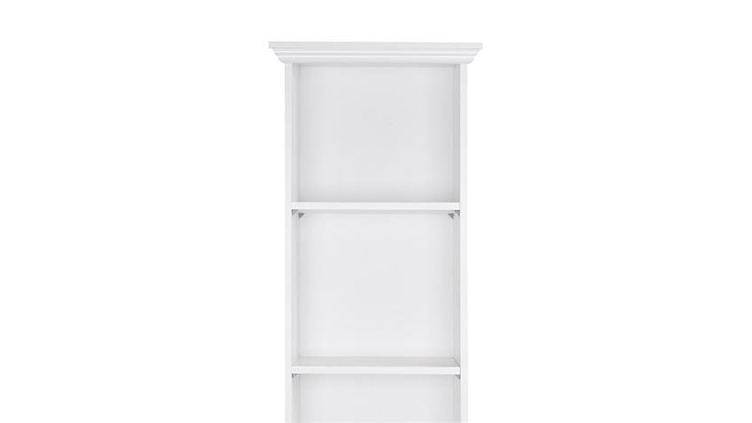 Regal Landwood Bücherregal in weiß in Landhausstil 50 cm