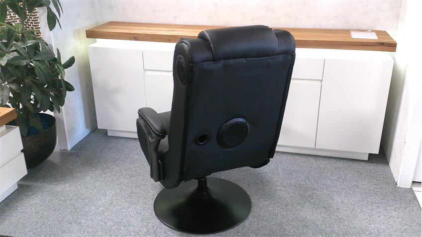 Gaming Chair Drehsessel Music Rocker schwarz Bluetooth