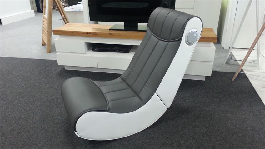 Gaming Chair Soundz für Playstation XBOX Wii weiß grau