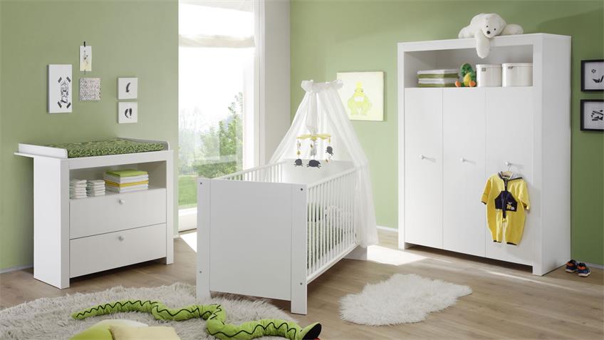 Babyzimmer Set 3- Teilig OLIVIA Kinderzimmer in weiß