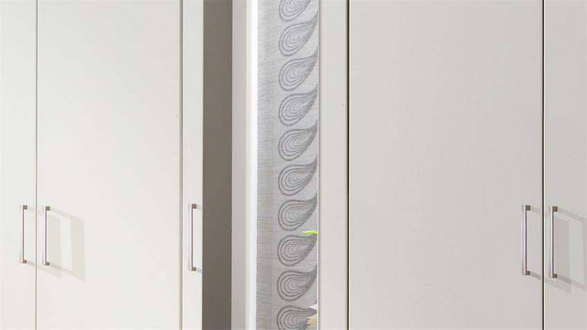 Kleiderschrank FREIBURG in Weiß mit Spiegel B 225 cm