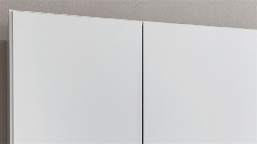 Kleiderschrank FREIBURG in weiß 6-türig mit Spiegel B 270 cm