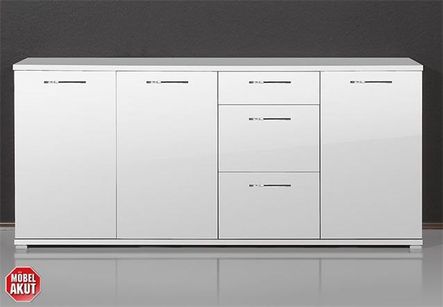 1x Sideboard ZERO   Modell 30400043 Front MDF  Tiefzieh Weiß 